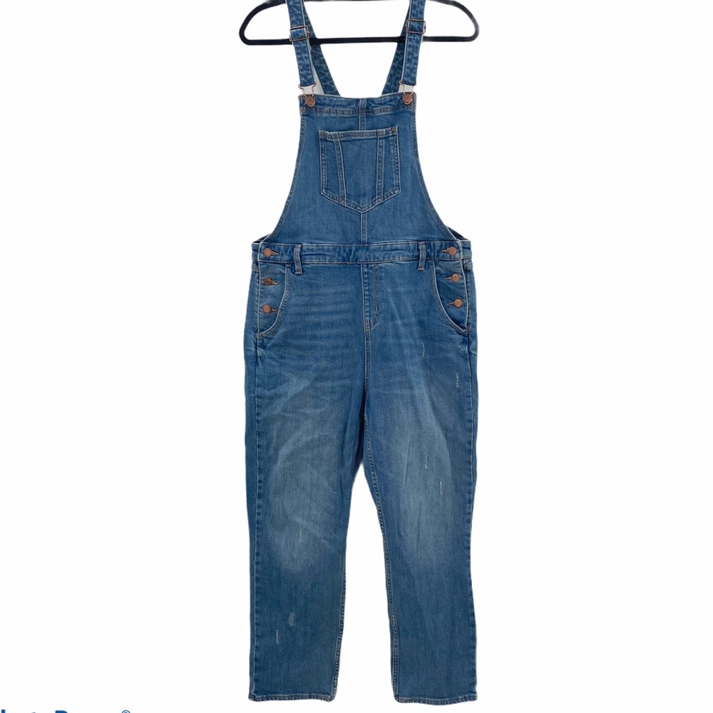 Old Navy | Denim Carpenter Bib Overalls - Size 14